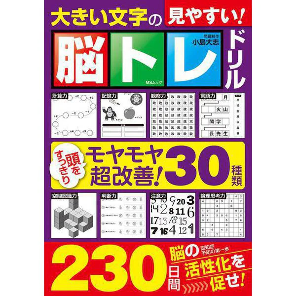 Brain Training Drill MS Mook Large Letter Cognitive Exercise for Ages 14+