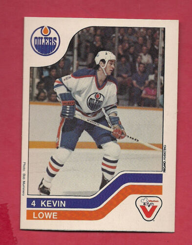  RARE 1983-84 OILERS KEVIN LOWE VACHON FOOD NRMT  CARD - Picture 1 of 1