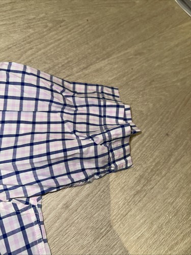 Paul And Shark Designer Blue White Check Shirt Large 42 Inch Chest - Picture 7 of 7