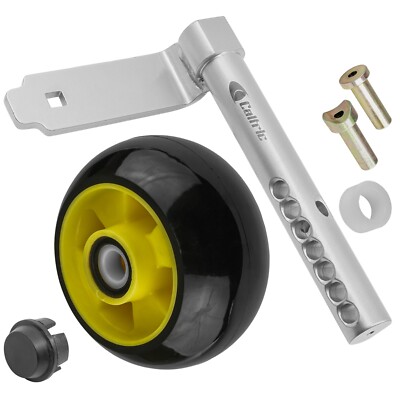 4 Deck Wheel Kit For John Deere GT225 GT235 GT245 Mowers – Fits 48" & 54" Decks, Black Plastic – Set Of 4
