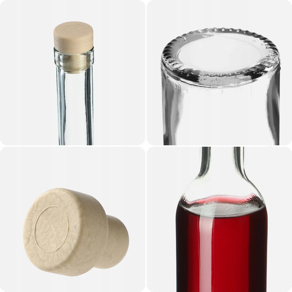 KADAX Glasflaschen mit Korkenverschluss, 250 ml, 12 Stück - Bild 3 von 4