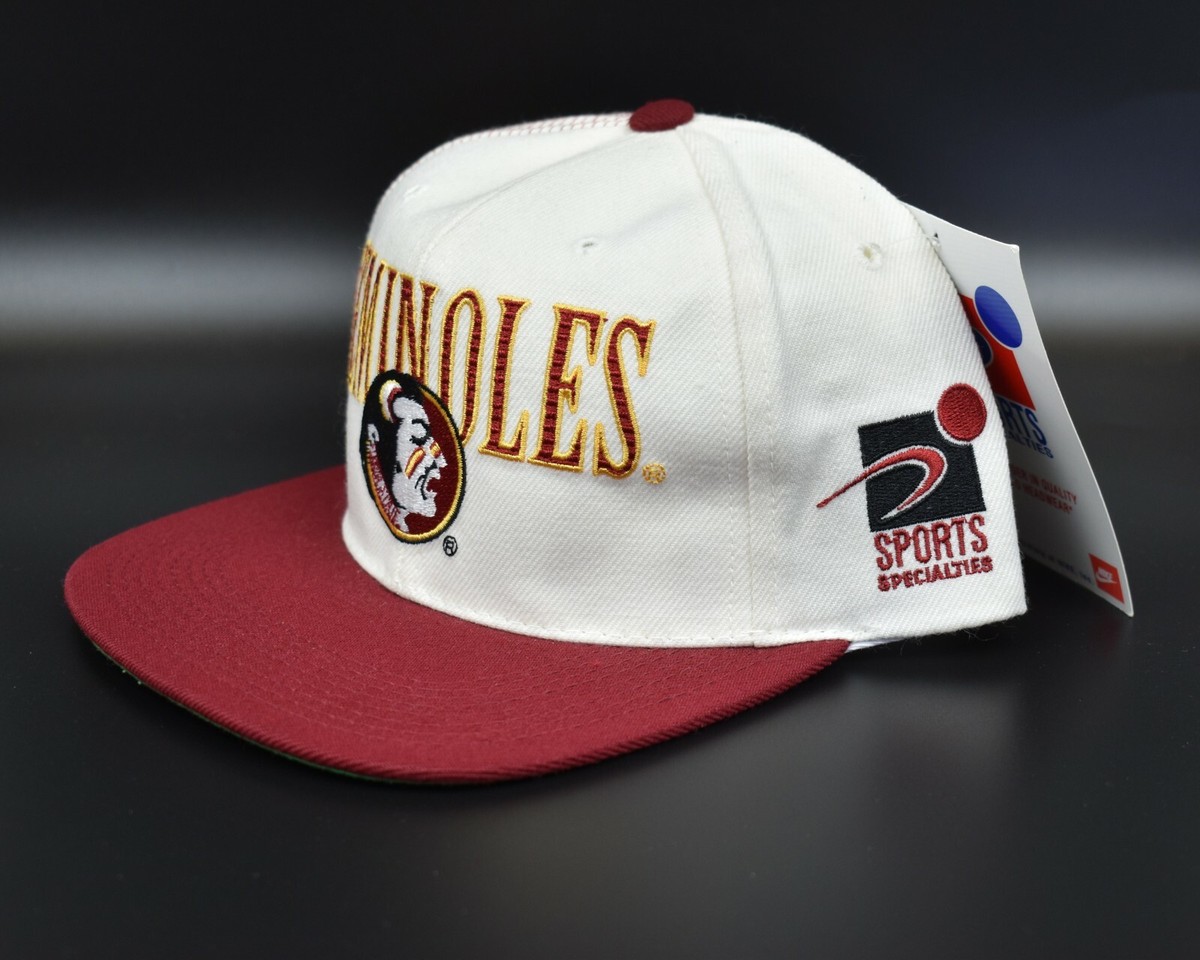 キャップ Florida seminoles 90s Vintage 90s Florida State Seminoles Apex One Big Logo Fitted