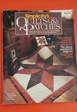Simplicity QUILTS & PATCHES quilting 96pg booklet 1979 pieced & appliqued