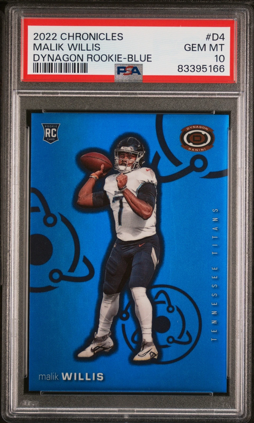 Malik Willis Panini Chronicles Dynagon Rookies #D4 Blue