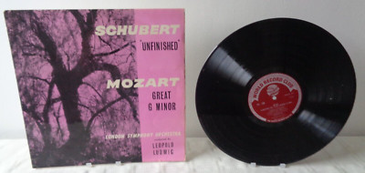 LONDON SYMPHONY ORCHESTRA - SCHUBERT UNFINISHED/MOZART GREAT G MINOR LP 1963