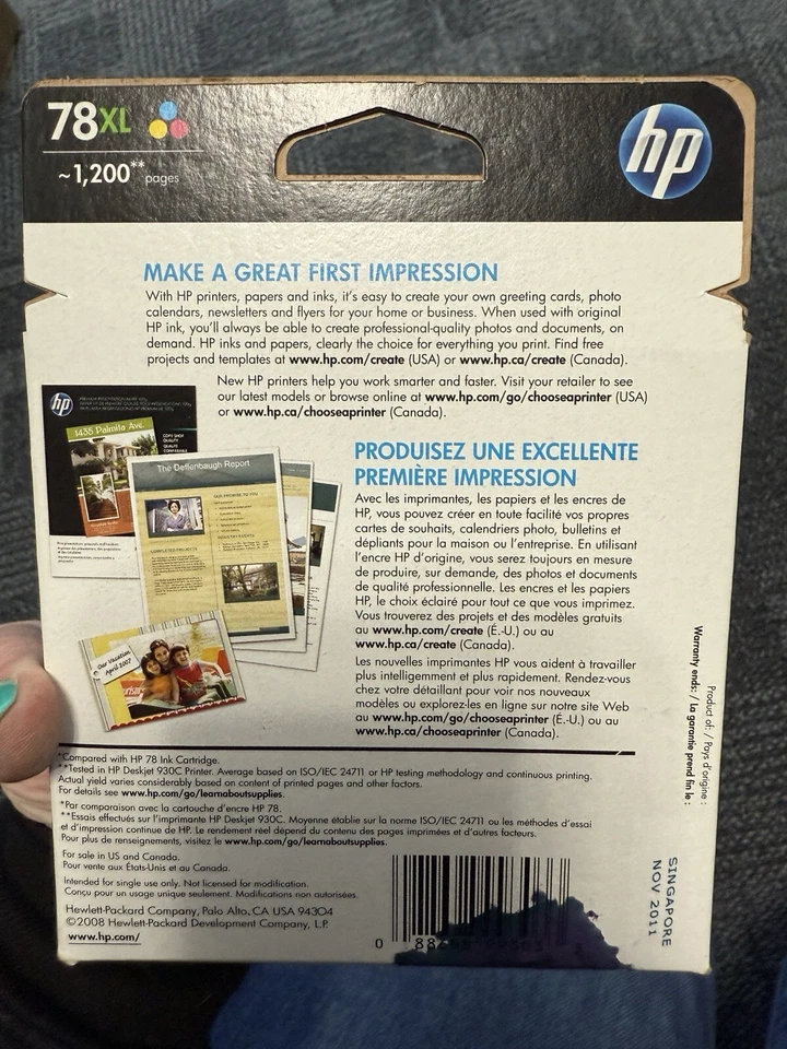 78XL TRI COLOR INK  expires November 11 - Image 2 of 2