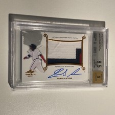 RONALD ACUNA JR - 2017 Leaf Trinity RPA - BGS 8.5 / 9! POP 1!🔥🔥🔥