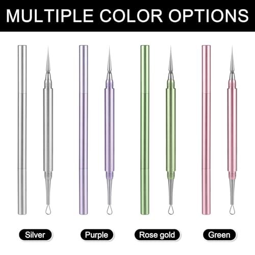 Blackhead Extractor, Metal 2 in 1 Acne Clean Needle Professional Pimple Popper - Bild 3 von 7