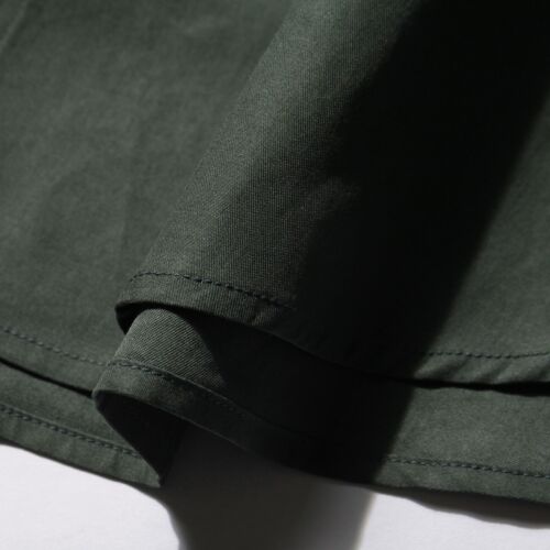 AURALEE Washed Finx Twill Big Shirt Dark Green Size 4 Cotton Relaxed Fit Japan - Picture 6 of 7