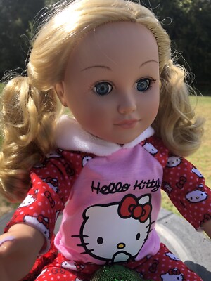 Hello Kitty Sanrio Clothing On Blonde Hair My Life 18  Doll