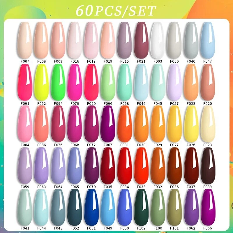 60/30/20Pcs/Set NailGel Polish Kit Glitter Nail SemiPermanent Base Top Coat Nail
Opens in a new wind