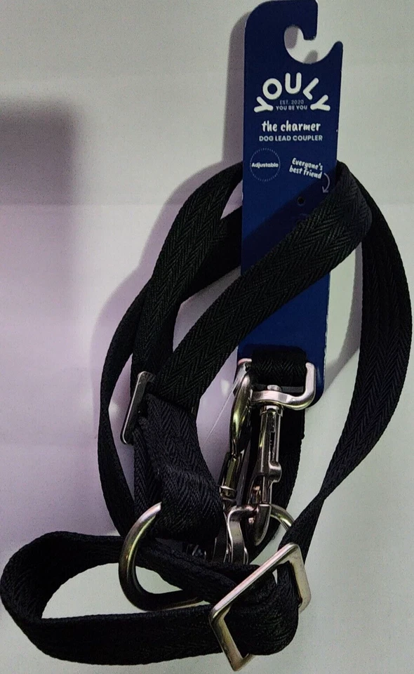 YOULY Black Adjustable Leash Coupler for Dogs Medium / Large - Image 3 of 4