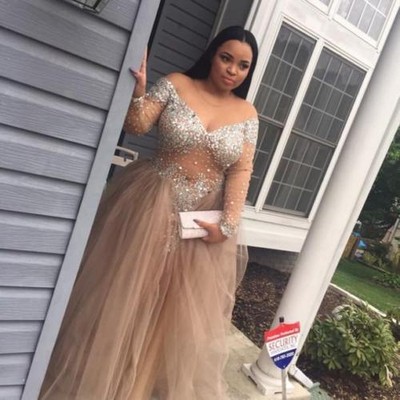 plus size couture evening gowns