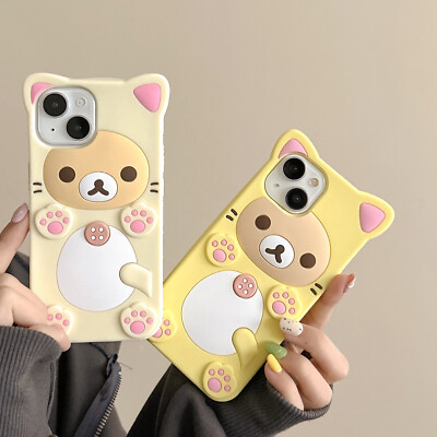 Cute 3D Rilakkuma Cat Claws Case Cover For iPhone 16 Pro Max Plus 15 14 13 Pro | eBay Cute 3D Rilakkuma Cat Claws Case Cover For iPhone 16 Pro Max Plus 15 14 13 Pro | eBay