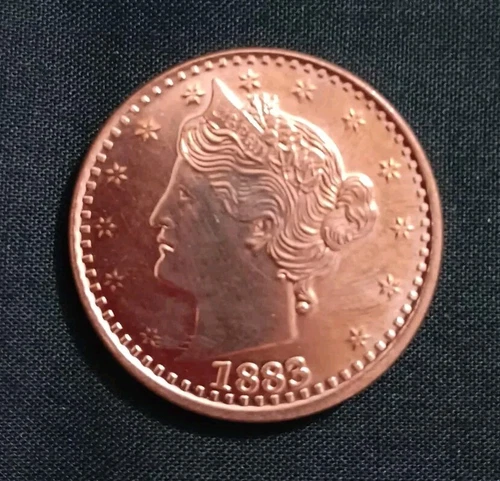 Morgan 1883 Collectible Coin .999 Fine Copper 1 Ounce Coin