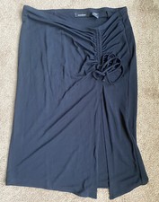 Women Express Work Party Black Straight Pencil Skirt Size S