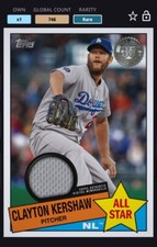 TOPPS BUNT 20 CLAYTON KERSHAW - 1985 ALL-STARS RELIC, LA DODGERS [DIGITAL CARD]