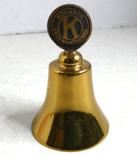 Vintage Kiwanis International Club Brass Bell 3"  ZZ7