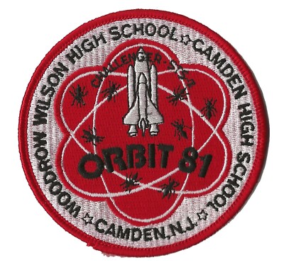 NASA space shuttle STS-7 ORBIT 81 Woodrow Wilson Camden High School patch