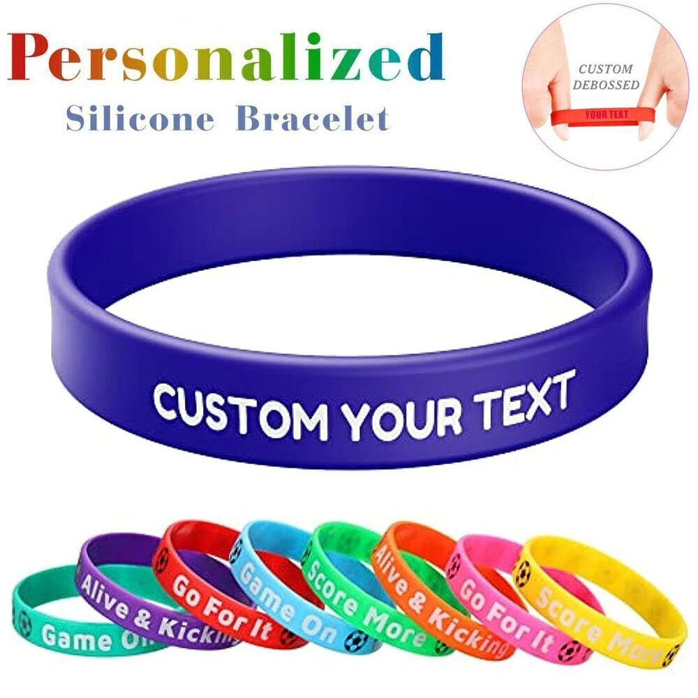 Slavna Custom Silicone Wristbands Bulk 152550100 ct India | Ubuy