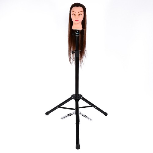 Adjustable Tripod Manikin Mannequin Head Hairdressing Training Stand Wig Holder - Picture 7 of 12