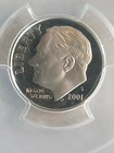 2001 S 10C Silver Roosevelt Dime PCGS PR69DCAM — photo 8