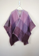 Vintage James Pringle Weavers Purple Mohair & Wool Cape