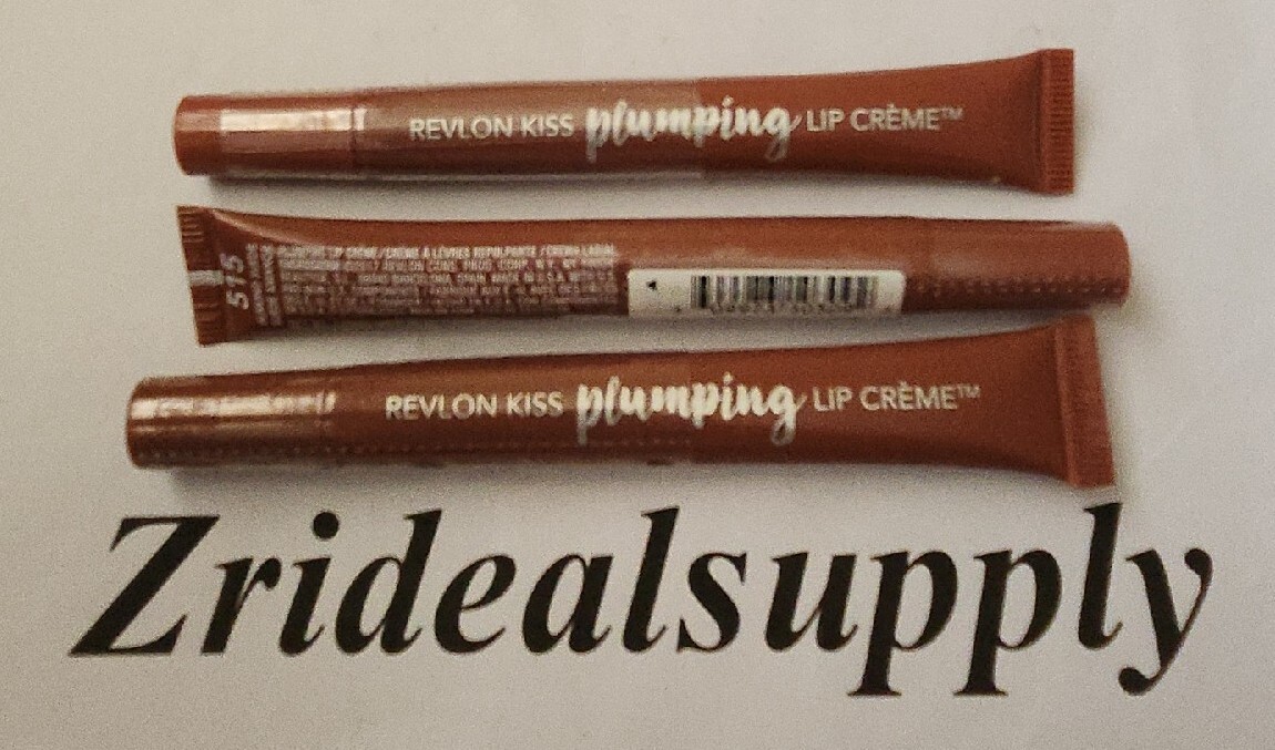 REVLON Kiss Plumping Lip Creme 515 Almond Suede 0.25 oz Plumping Gloss-image