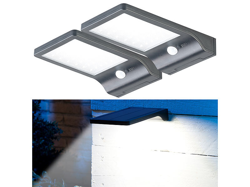 Spot solaire LED 350 lm détecteur de mouvement et veilleuse