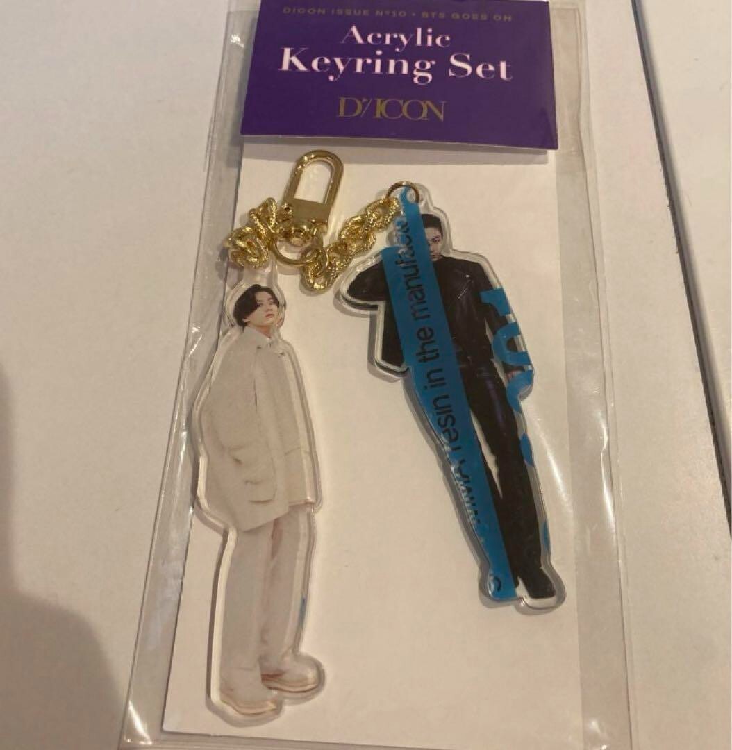 BTS Jungkook Golden shoulder bag acrylic key chain weverse shop