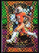 2023 Panini Select Jalin Hyatt Green Purple Checkers Numbered /100 Rookie RC