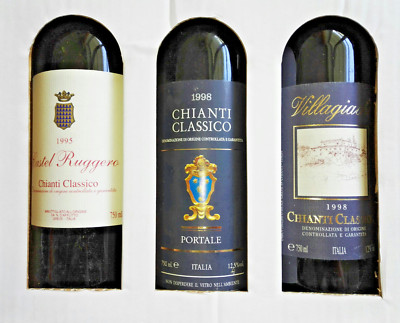 3 Toscana-Wein-Set, einzelnd + direkt bei den Weinbauern vor Ort eingekauft