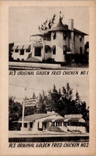 Als Original Golden Fried Chicken LGB Miami Florida Advertising Food Postcard