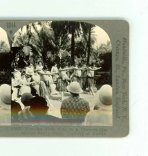 B6431 Keystone 33967, Hula Girls In An Ancient Native Dance In Hawaii D