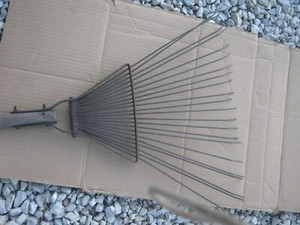 Antique Vintage Rake Leaves Garden Tool good decor or art