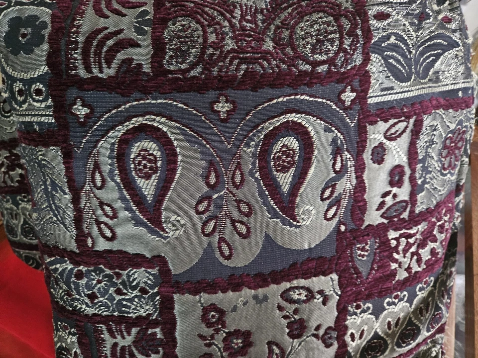 Ornate Indian Style Throw Pillow 12×12 - Image 2 of 4