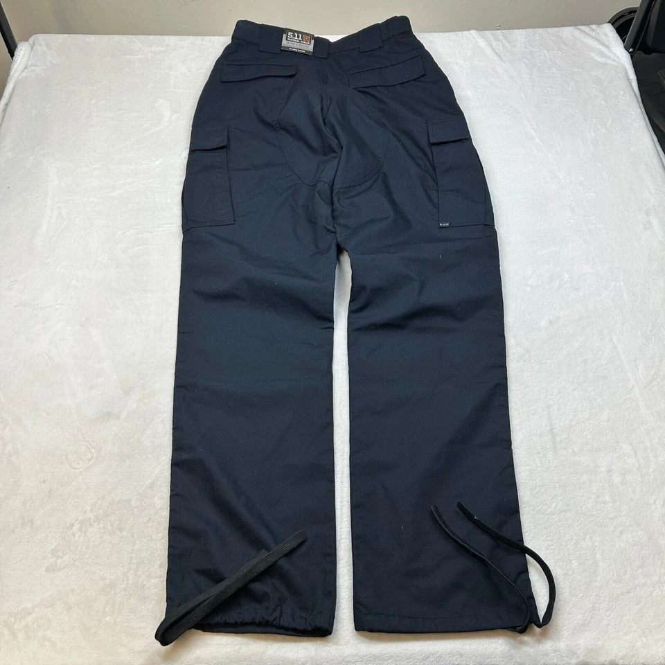 Calça TDU 5.11 Tática Masculina Média Longa Azul Marinho Escuro Ripstop 11 Bolsos NOVA - Imagem 3 de 4
