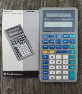 Texas Instrument Explorer Plus Calculator with Instruction Booklet