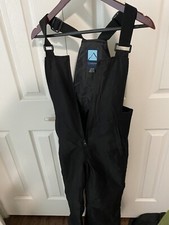 Iceburg Outerwear Kids Youth Snow Bib Black Insulated Sz 7/8