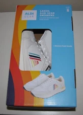 Ladies Aldi Gear Sneakers White Size Adult 8