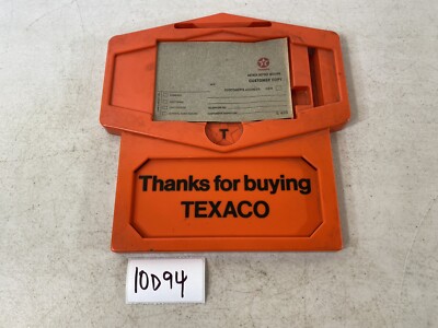Thanks For Buying TEXACO gas oil Service Station Customer Billing Booklet 10D94