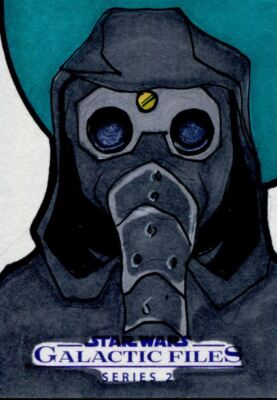 Star Wars Galaktische Dateien Serie 2 Skizzenkarte von Todd Allen Smith Garindan