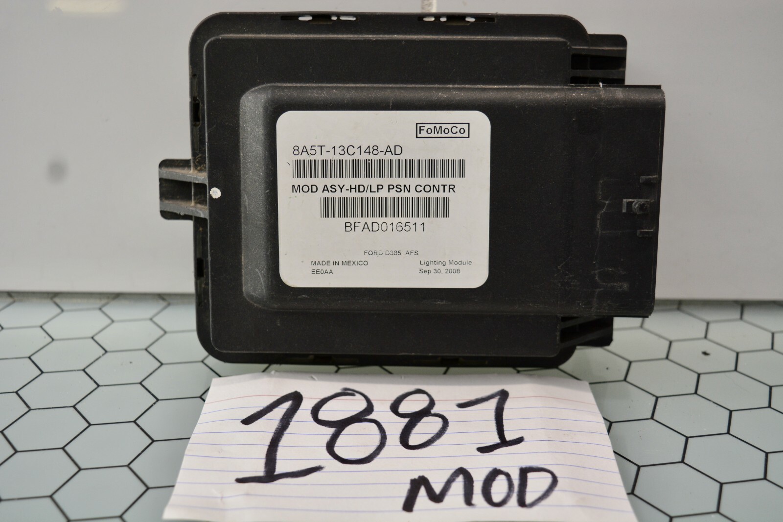 09 - 12 Lincoln MKS Adaptive Headlight Control Module Computer #1881-MOD