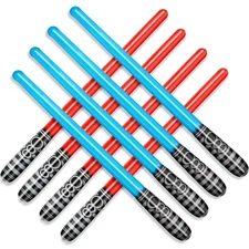 Novelty Place Inflatable Light Saber Sword Toys Set Party Favors 30 Inches 8 pcs