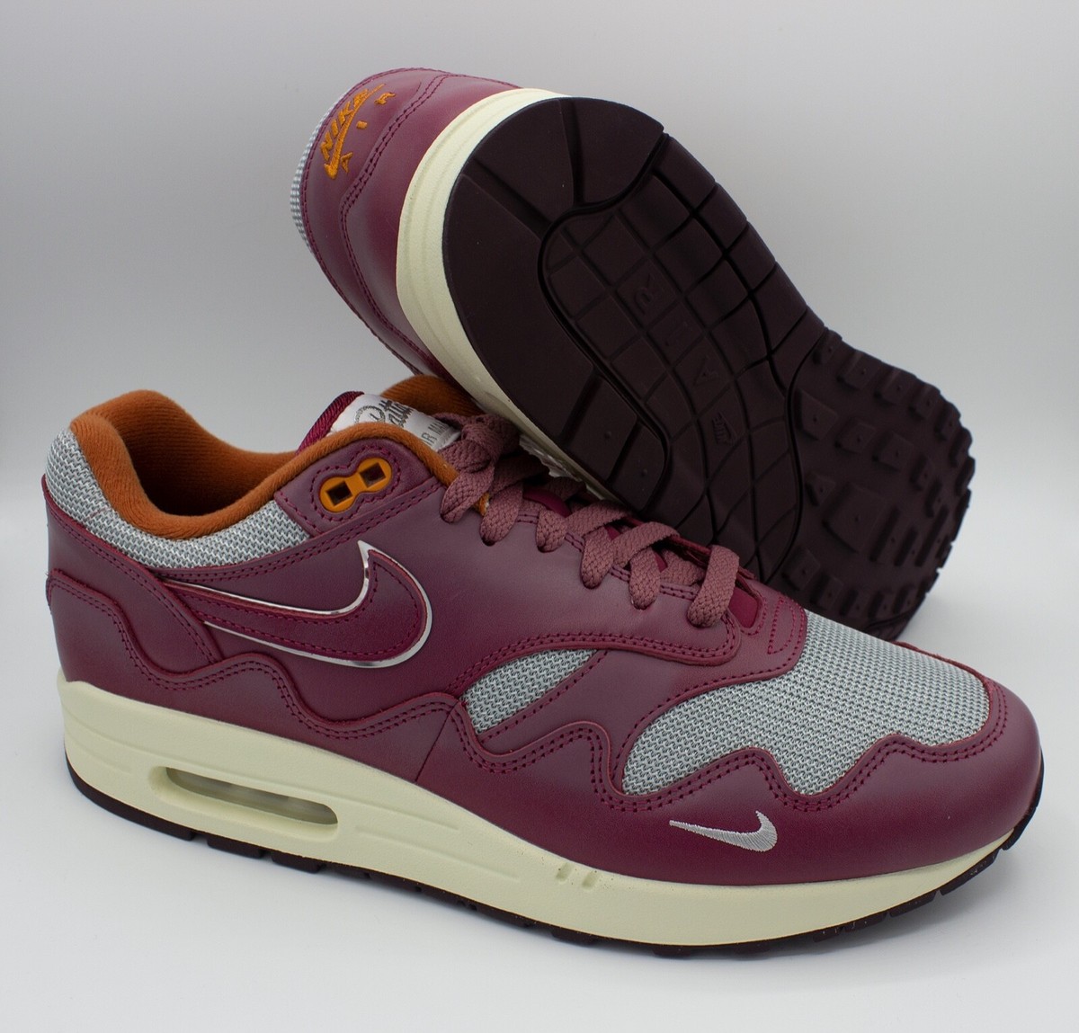 DS AM1 PATTA SZ 10 100% AUTHENTIC. W/ BRACELET. Nike Air Max 1 x Patta - Waves Black (With Bracelet/ Special  main image 4