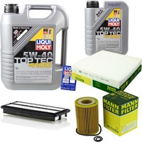 Mann Inspektionspaket 6L Liqui Moly Top Tec 4100 5W-40 FüR Honda Accord Vkombi