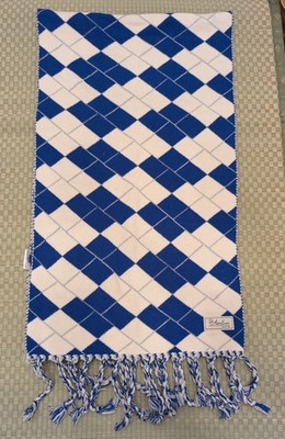 LNWOT Ader Error FW22 Blue & Off-White Jacquard Wool Acrylic Muffler Scarf