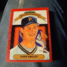 RARE 1990 Donruss Diamond Kings John Smiley #17 ERROR Card Pirates – 1 Error