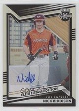 2022 Panini Elite Extra Edition Signatures Nick Biddison #135 Auto 0j81