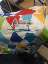 Royal and Awesome Mens Golf Trousers 42 by 34 Multicolour Used Good Condition